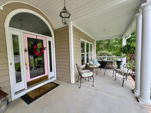216 Burford Farm Rd, Monroe, VA 24574 - doorway to property with a porch