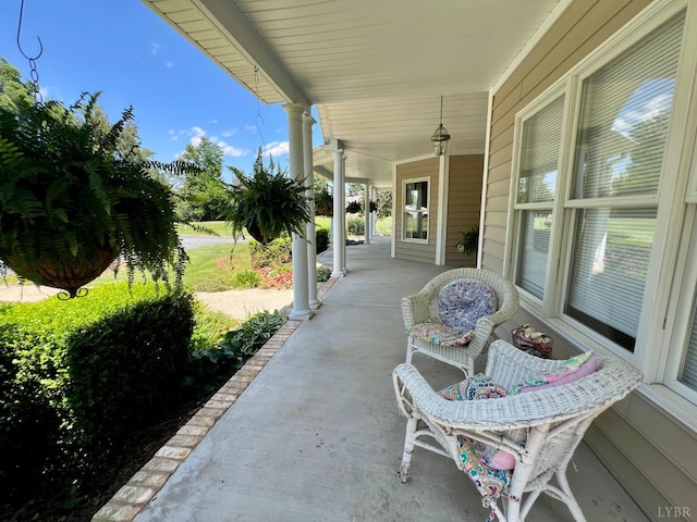 216 Burford Farm Rd, Monroe, VA 24574 - view of covered porch