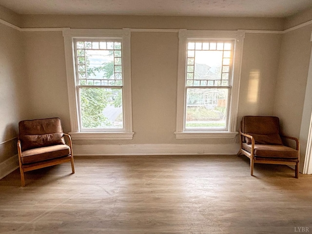 850 Rivermont Ave, Lynchburg, VA 24504 - living area with wood finished floors, healthy amount of natural light, and baseboards