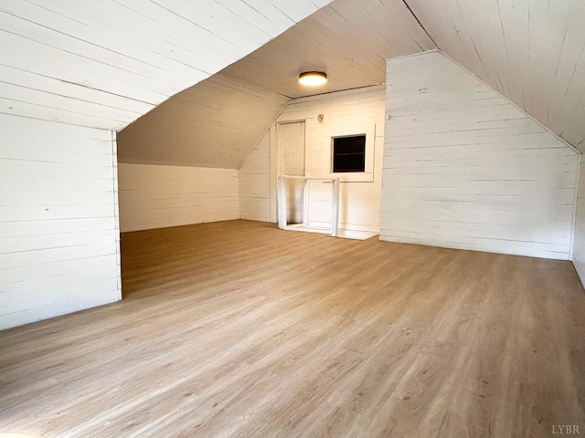 850 Rivermont Ave, Lynchburg, VA 24504 - additional living space featuring vaulted ceiling, wood finished floors, wooden walls, and wood ceiling