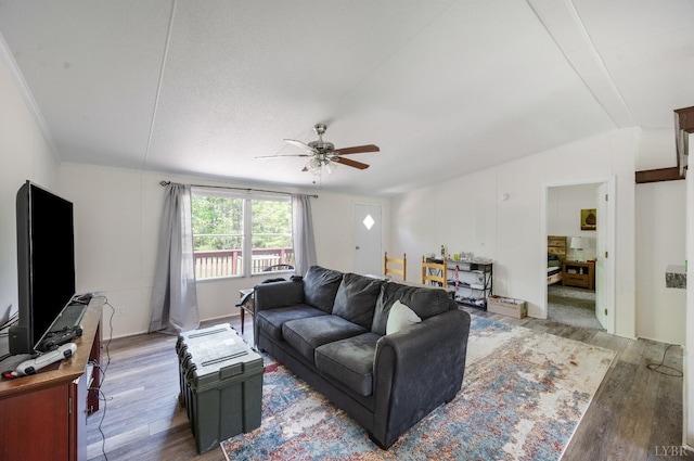 113 Carwile Rd, Rustburg, VA 24588 - living area with wood finished floors and ceiling fan