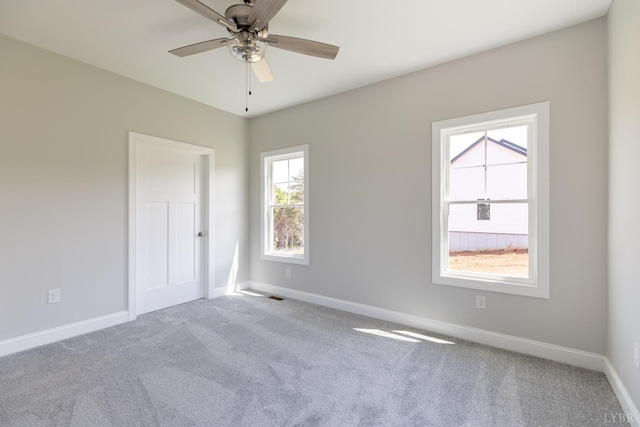 243 Pebble Rd, Rustburg, VA 24588 - carpeted spare room with baseboards and ceiling fan