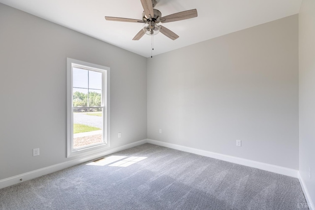 243 Pebble Rd, Rustburg, VA 24588 - carpeted empty room with baseboards and ceiling fan