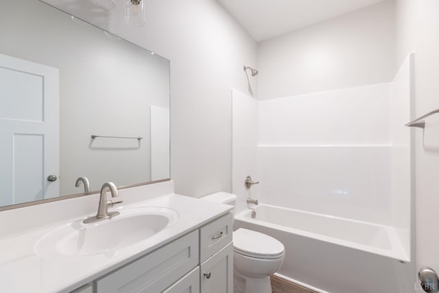 243 Pebble Rd, Rustburg, VA 24588 - bathroom with toilet, shower / bathtub combination, and vanity