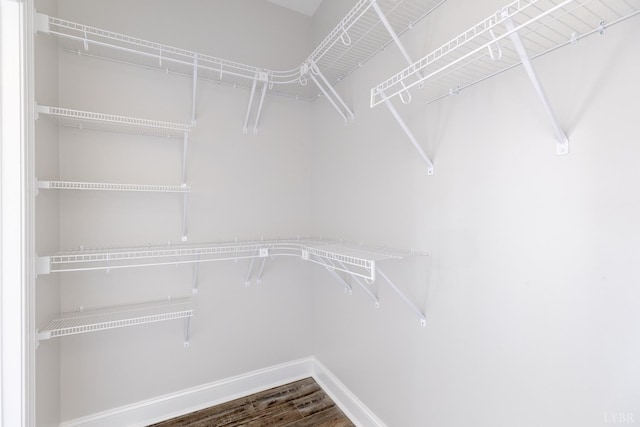 243 Pebble Rd, Rustburg, VA 24588 - spacious closet with dark wood-style flooring