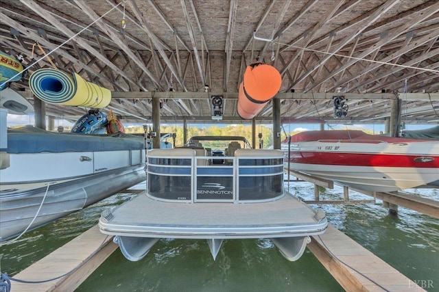 231 Mountain Cove Dr Unit 5, Hardy, VA 24101 - dock area with boat lift