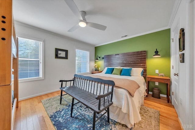 231 Mountain Cove Dr Unit 5, Hardy, VA 24101 - bedroom featuring ornamental molding, wood finished floors, and ceiling fan