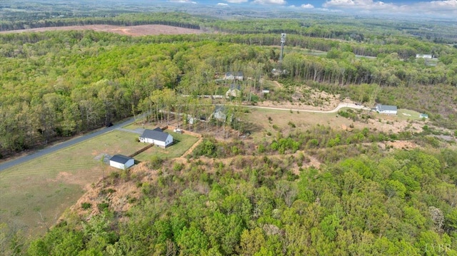 1400 Mountain Cut Rd, Appomattox, VA 24522 - bird's eye view featuring a forest view