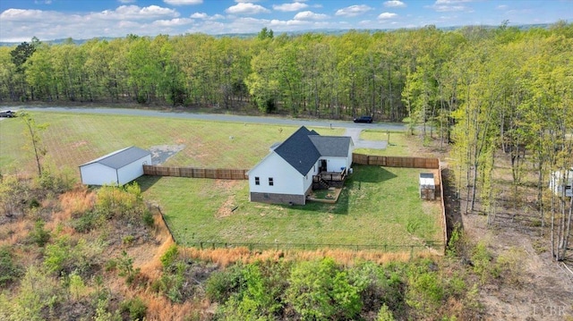 1400 Mountain Cut Rd, Appomattox, VA 24522 - bird's eye view featuring a wooded view