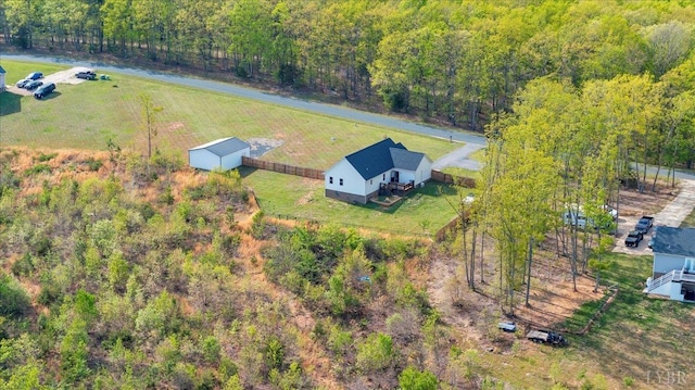 1400 Mountain Cut Rd, Appomattox, VA 24522 - aerial view with a wooded view and a rural view
