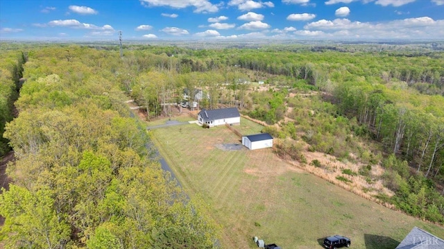 1400 Mountain Cut Rd, Appomattox, VA 24522 - birds eye view of property featuring a rural view and a forest view