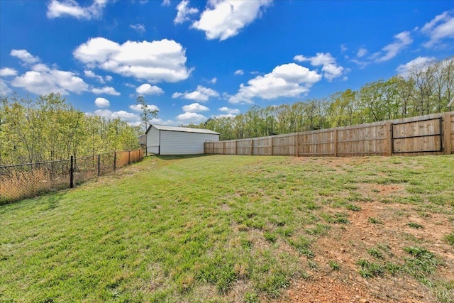 1400 Mountain Cut Rd, Appomattox, VA 24522 - view of yard featuring a fenced backyard