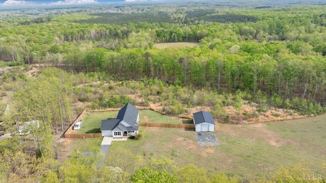 1400 Mountain Cut Rd, Appomattox, VA 24522 - aerial view with a wooded view
