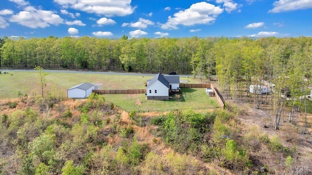 1400 Mountain Cut Rd, Appomattox, VA 24522 - birds eye view of property with a rural view and a wooded view