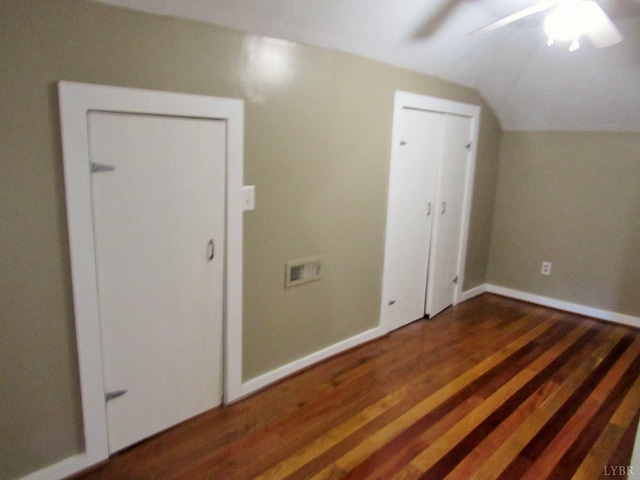 1697 S Amherst Hwy, Amherst, VA 24521 - bonus room with vaulted ceiling, wood finished floors, a ceiling fan, and baseboards
