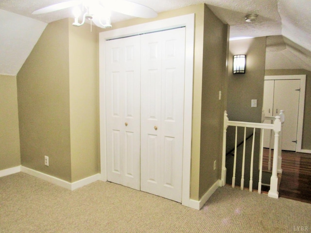 1697 S Amherst Hwy, Amherst, VA 24521 - bonus room with a ceiling fan, light carpet, baseboards, and vaulted ceiling