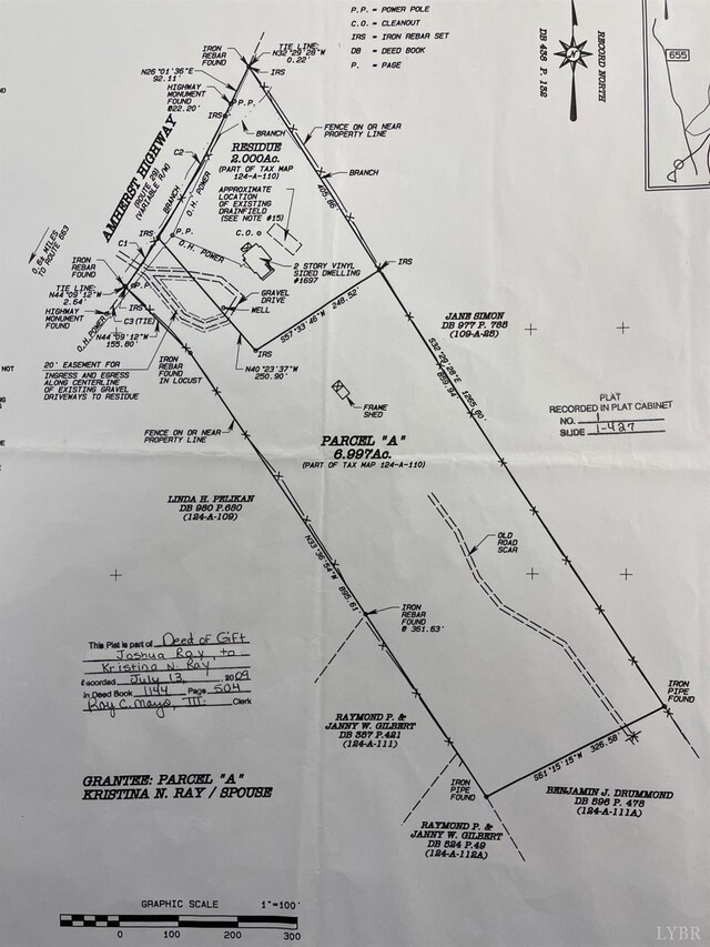 1697 S Amherst Hwy, Amherst, VA 24521 - survey map / technical document