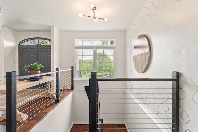 1208 Rocky Branch Dr, Forest, VA 24551 - entryway featuring a chandelier