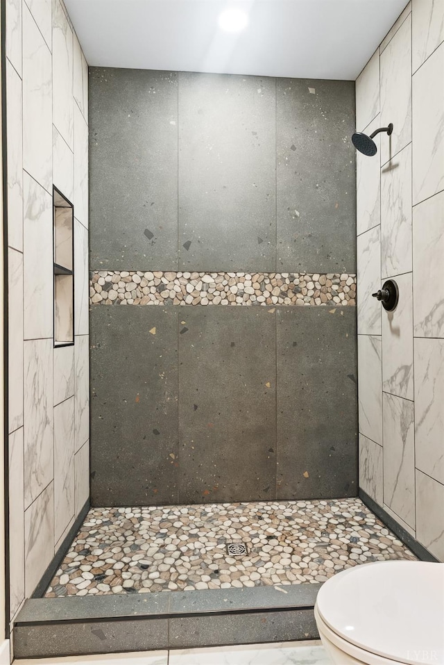 1208 Rocky Branch Dr, Forest, VA 24551 - bathroom featuring toilet and tiled shower