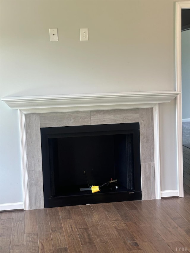 1493 Buck Creek Rd, Appomattox, VA 24522 - detailed view of a fireplace and wood finished floors