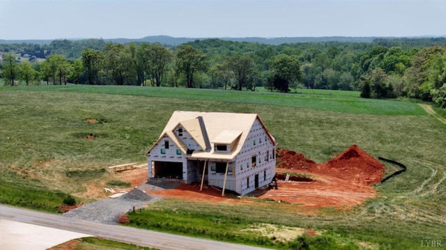 1 Wells Rd, Bedford, VA 24523 - drone / aerial view featuring a wooded view and a rural view
