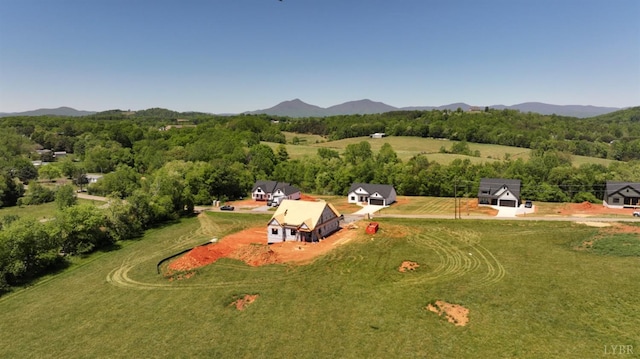 1 Wells Rd, Bedford, VA 24523 - drone / aerial view featuring a mountain view