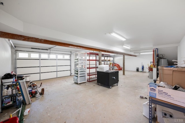 1132 Bancroft, Goode, VA 24556 - garage with water heater