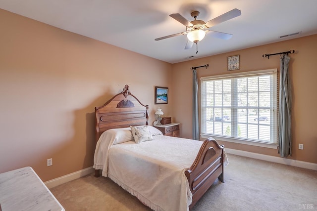 107 Emory Way, Amherst, VA 24521 - bedroom with light colored carpet, multiple windows, visible vents, and baseboards