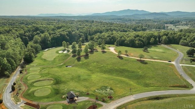 107 Emory Way, Amherst, VA 24521 - aerial view with view of golf course, a forest view, and a mountain view
