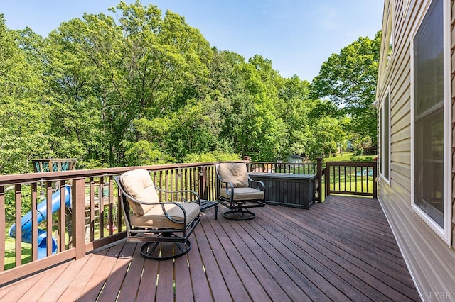 1206 Cedar Hill Dr, Lynchburg, VA 24502 - view of wooden terrace