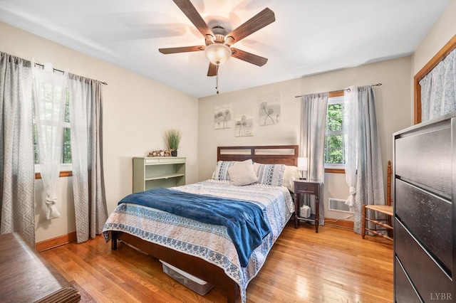 1206 Cedar Hill Dr, Lynchburg, VA 24502 - bedroom featuring light wood-style floors and ceiling fan