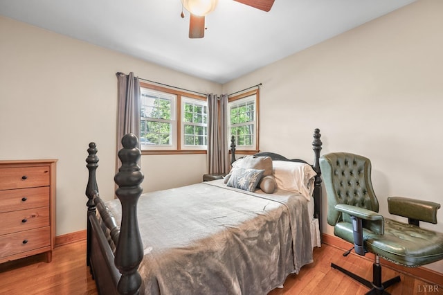 1206 Cedar Hill Dr, Lynchburg, VA 24502 - bedroom with light wood finished floors and a ceiling fan