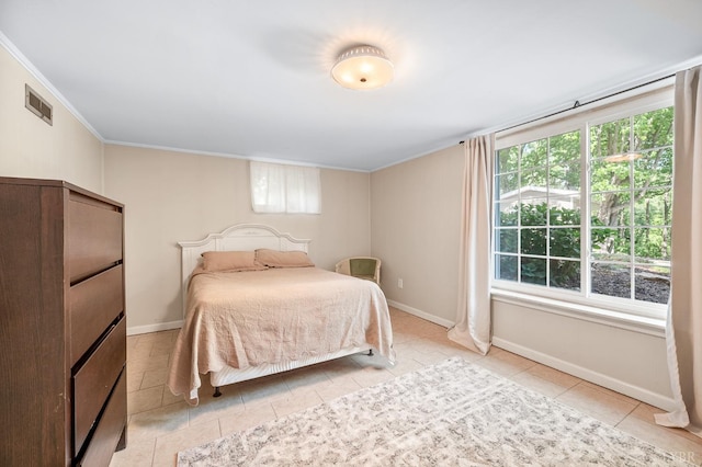 1206 Cedar Hill Dr, Lynchburg, VA 24502 - bedroom with crown molding and light tile patterned floors