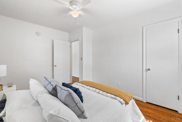 4600 Greenwood Dr, Lynchburg, VA 24502 - bedroom featuring light wood finished floors and ceiling fan