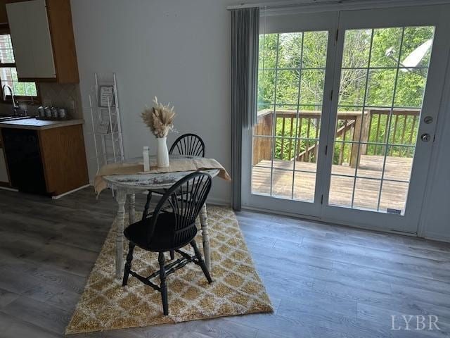 202 Rustwood Ct, Rustburg, VA 24588 - dining area with light wood-style flooring