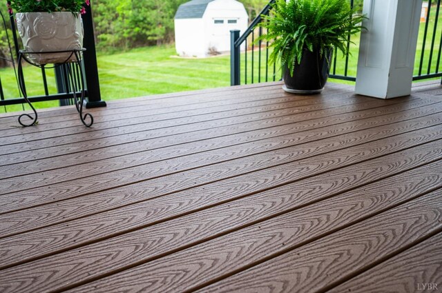 1205 Bradford Crossing Pl, Goode, VA 24556 - view of wooden deck