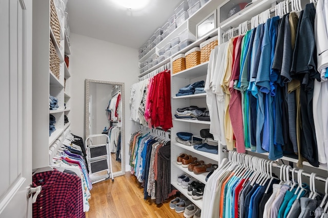 1205 Bradford Crossing Pl, Goode, VA 24556 - walk in closet with wood finished floors