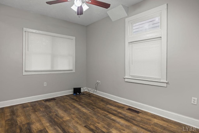 609 Jackson St, Lynchburg, VA 24504 - spare room with ceiling fan, baseboards, and wood finished floors