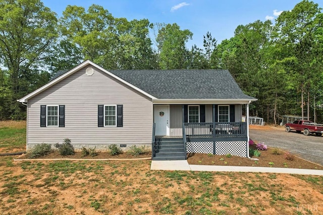 208 Samson Way, Madison Heights, VA 24572 - view of front of house featuring a porch and crawl space