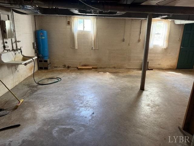 view of basement