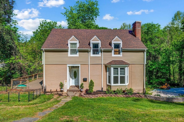 4205 Tremont, Lynchburg, VA 24502 - view of front facade featuring a chimney and brick siding