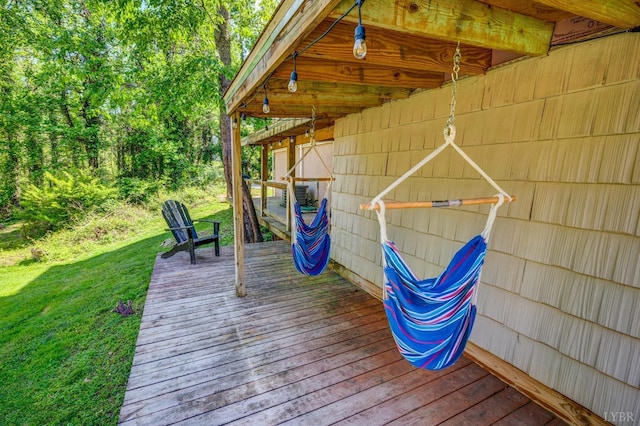 4205 Tremont, Lynchburg, VA 24502 - deck with a yard