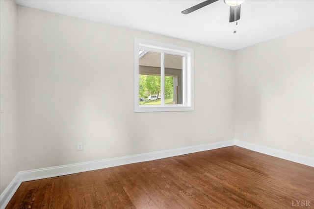 3882 Peakland Pl, Lynchburg, VA 24503 - unfurnished room featuring wood finished floors, ceiling fan, and baseboards