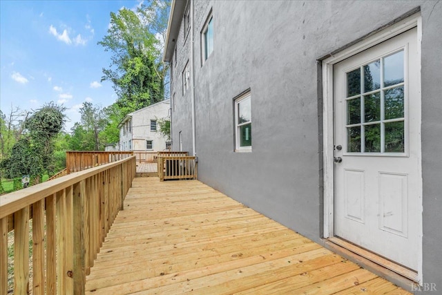3882 Peakland Pl, Lynchburg, VA 24503 - view of wooden deck