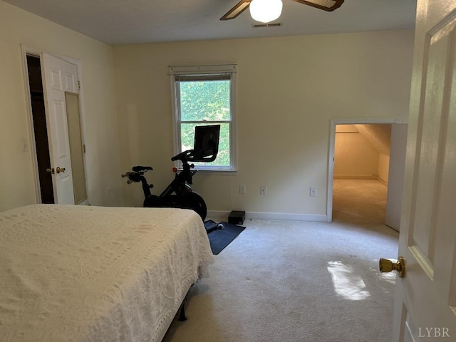 69 Gough Rd, Rustburg, VA 24588 - bedroom with carpet floors, baseboards, and ceiling fan