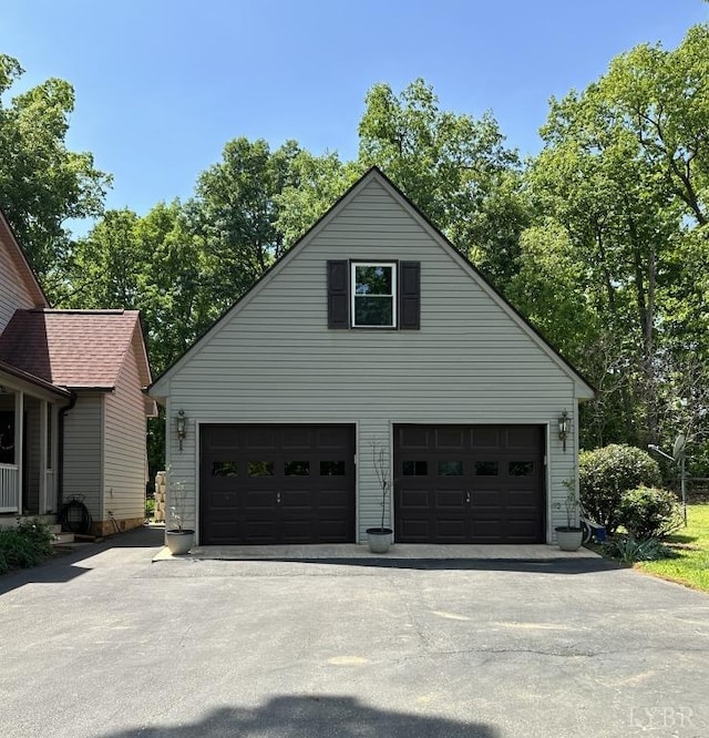 69 Gough Rd, Rustburg, VA 24588 - view of side of property with a garage and driveway