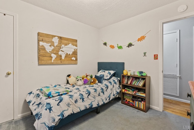 206 Simsbury Ln, Forest, VA 24551 - bedroom featuring carpet, baseboards, and a textured ceiling