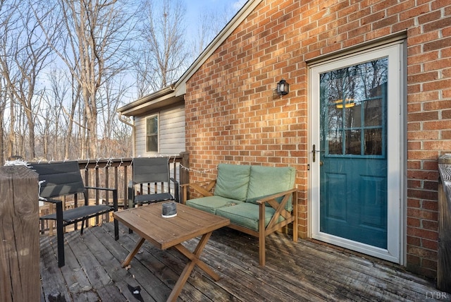 206 Simsbury Ln, Forest, VA 24551 - view of wooden deck