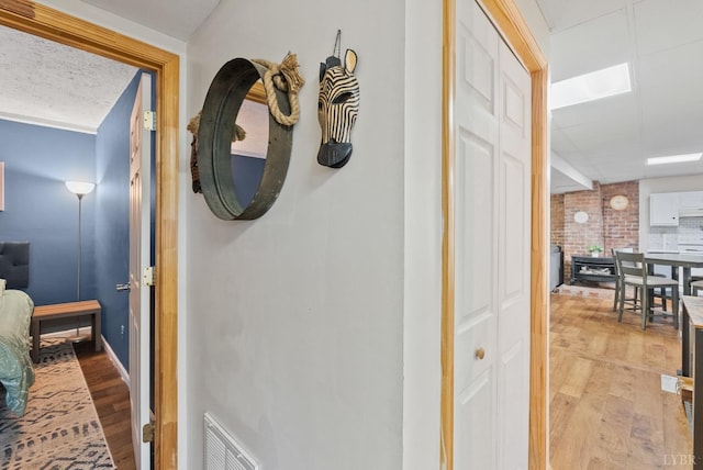 206 Simsbury Ln, Forest, VA 24551 - hallway with wood finished floors and baseboards
