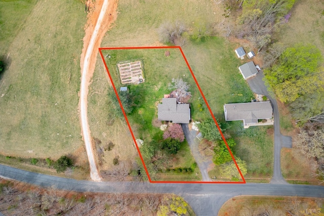 2637 Chilton Rd, Appomattox, VA 24522 - aerial view of property's location with property parcel outlined